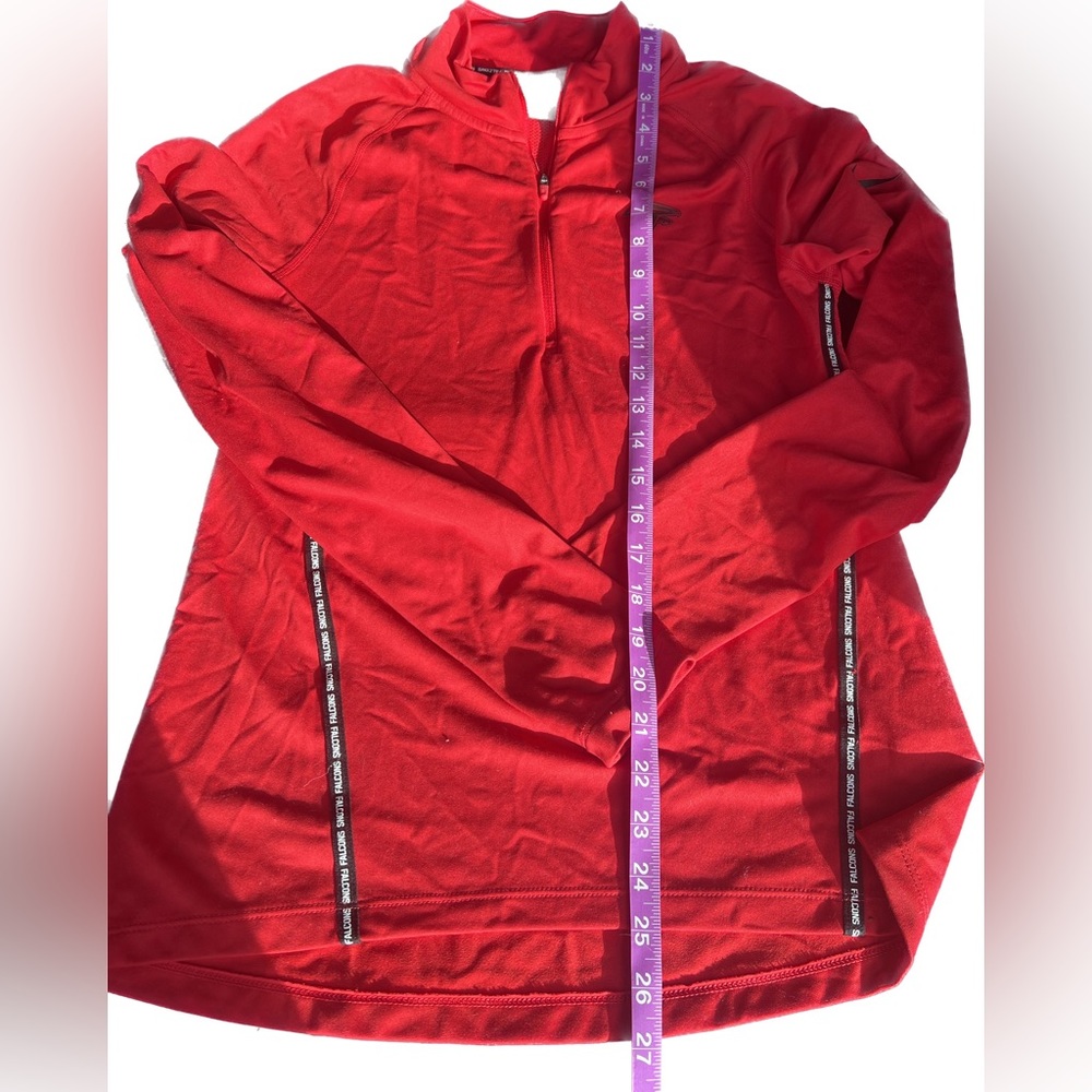 Nike Red Atlanta Falcons Half-Zip Pullover Jacket Women’s Size Small